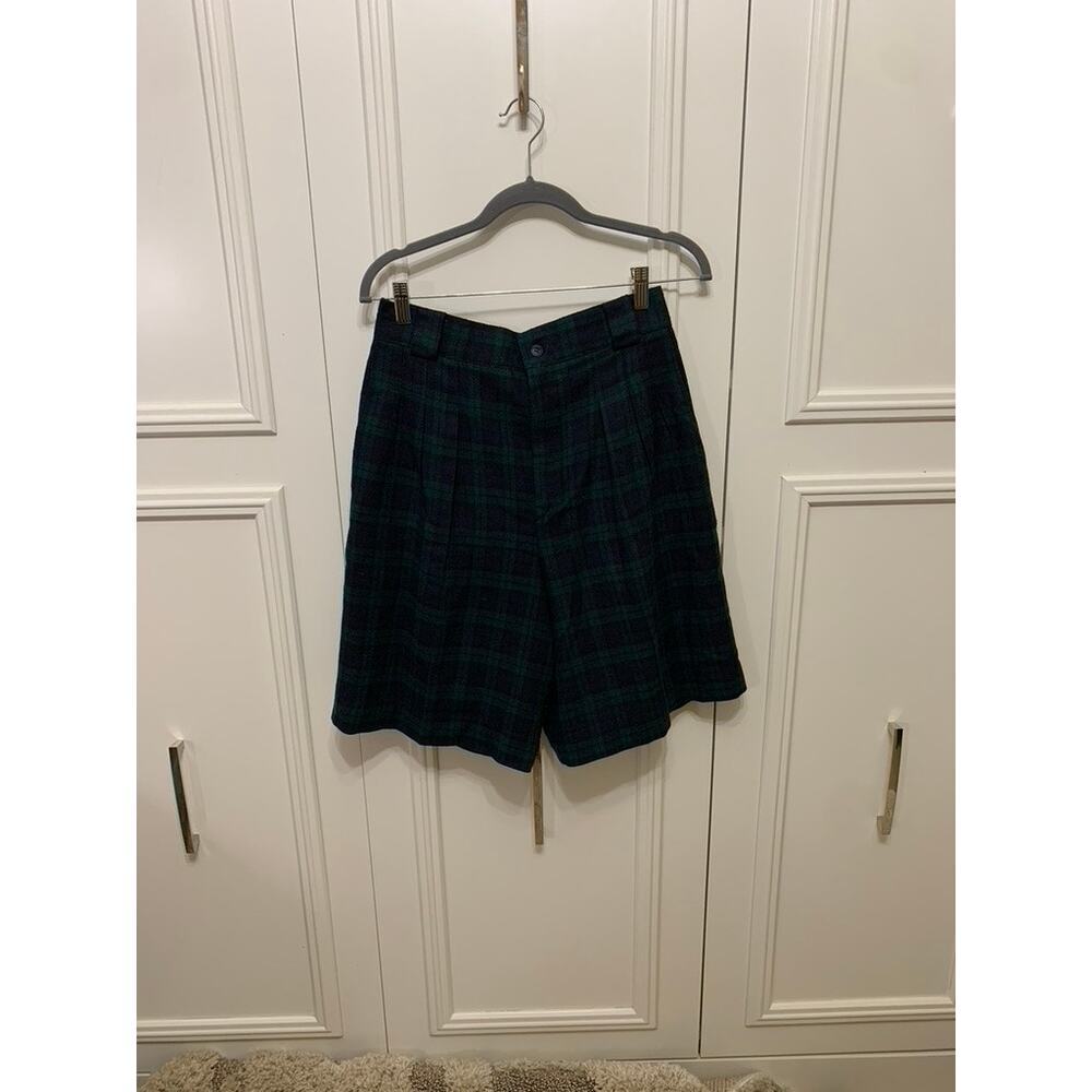 Vintage BRIGGS‎ New York Women's Plaid Bermuda Shorts Size 12